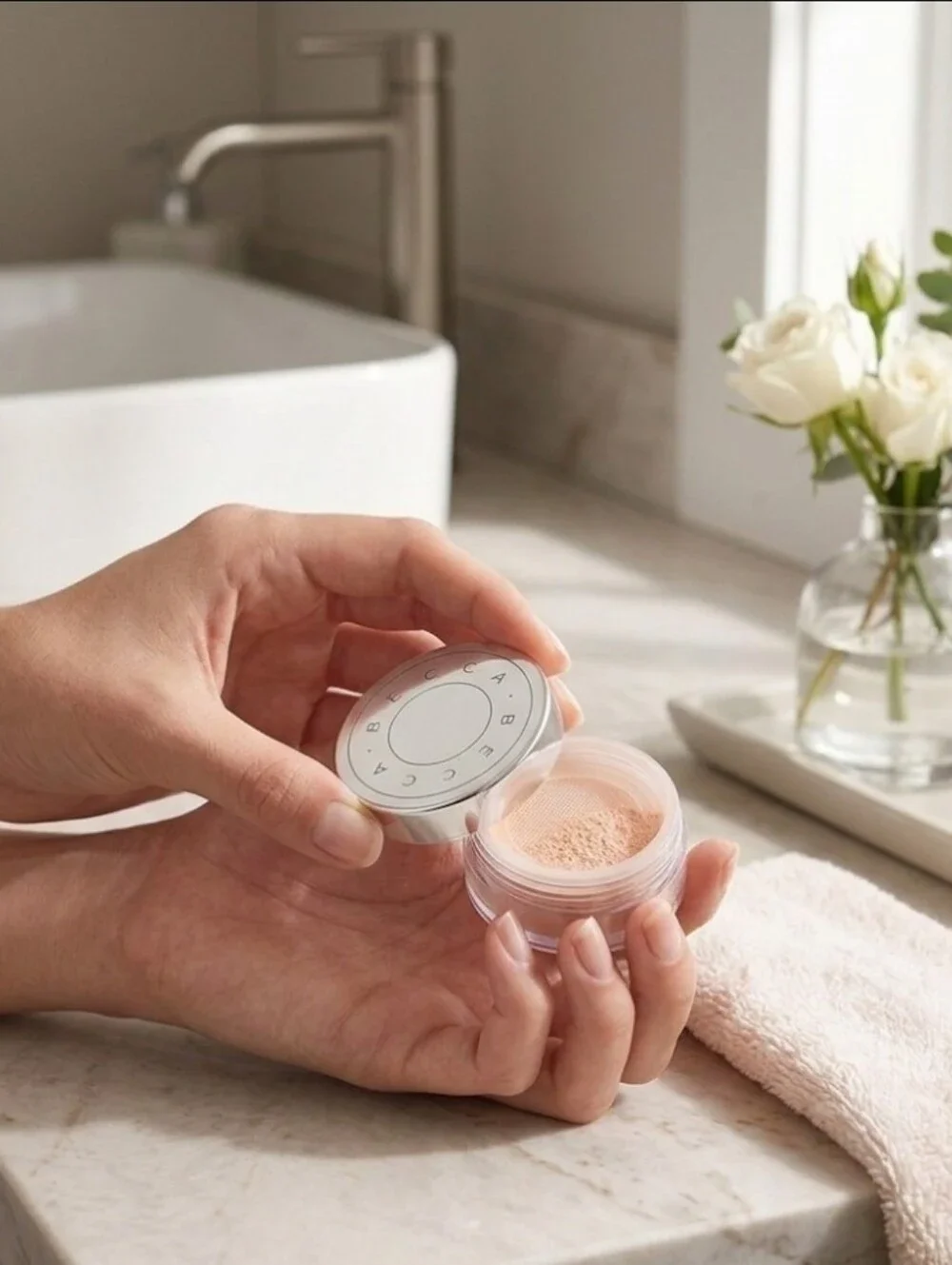 BECCA Golden Hour Blurring Powder Mini 0.13 oz | READ BELOW ☆ Rare ☆
